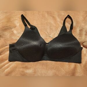 Cacique Black Lightly Lined, No-Wire Bra
